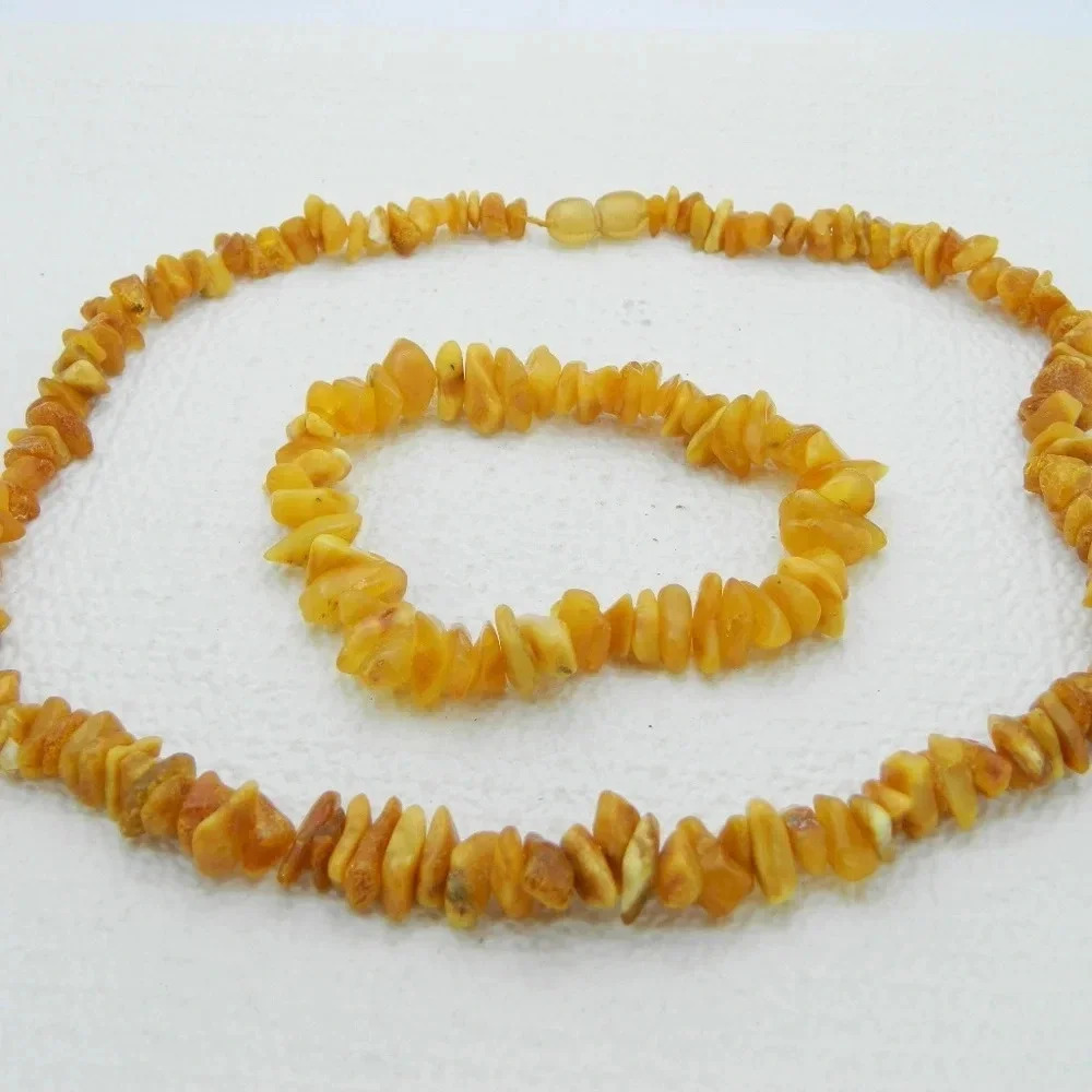 Amber Necklace Bracelet Set